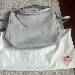 Coach grey shoulder bag